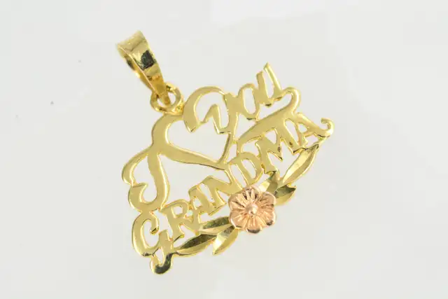 10K I LOVE YOU GRANDMA PENDANT - Photo 2