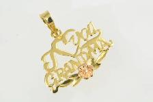 10K I LOVE YOU GRANDMA PENDANT - Photo 2