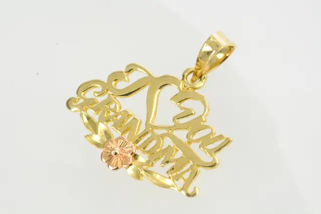 10K I LOVE YOU GRANDMA PENDANT - Photo 3