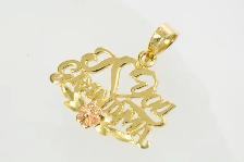 10K I LOVE YOU GRANDMA PENDANT - Photo 3