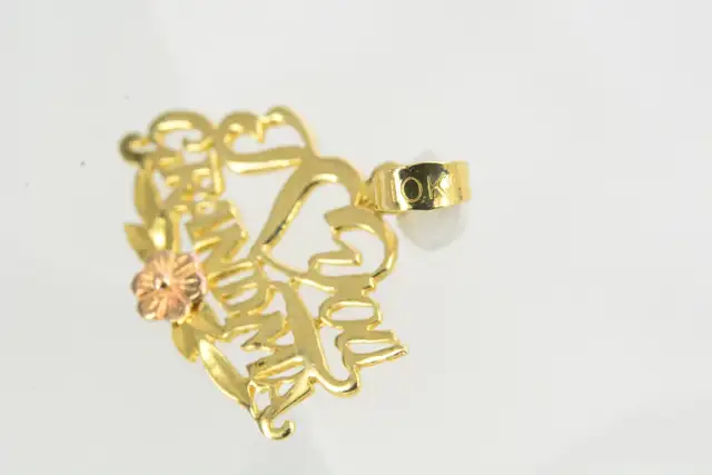 10K I LOVE YOU GRANDMA PENDANT - Photo 6