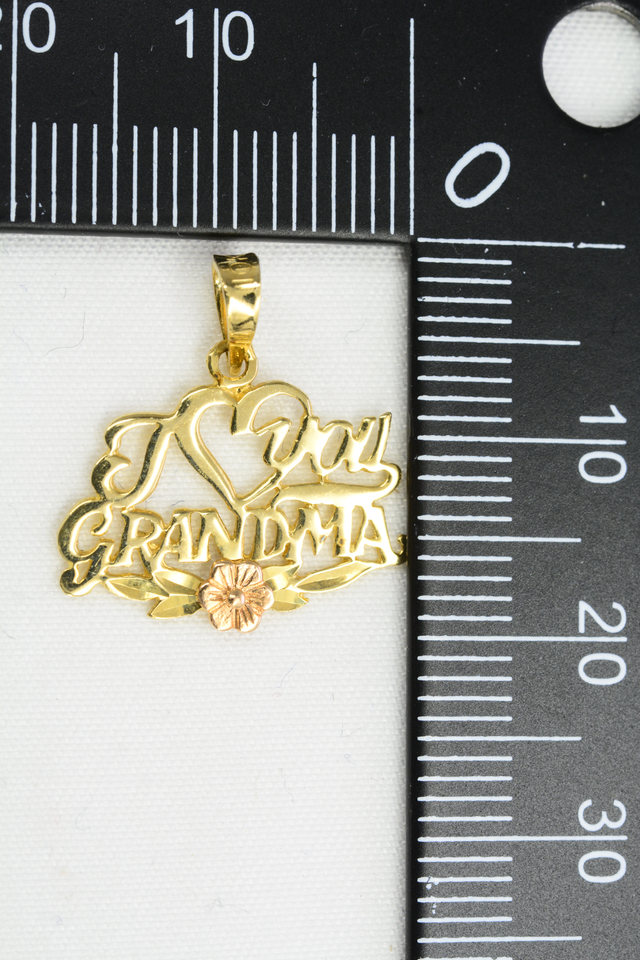 10K I LOVE YOU GRANDMA PENDANT - Photo 9