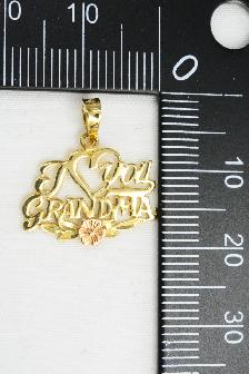 10K I LOVE YOU GRANDMA PENDANT - Photo 9