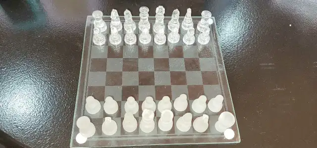 glass chess set