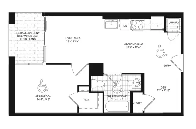Brand-New 1 Bedroom   Den Condo Rental - Photo 9