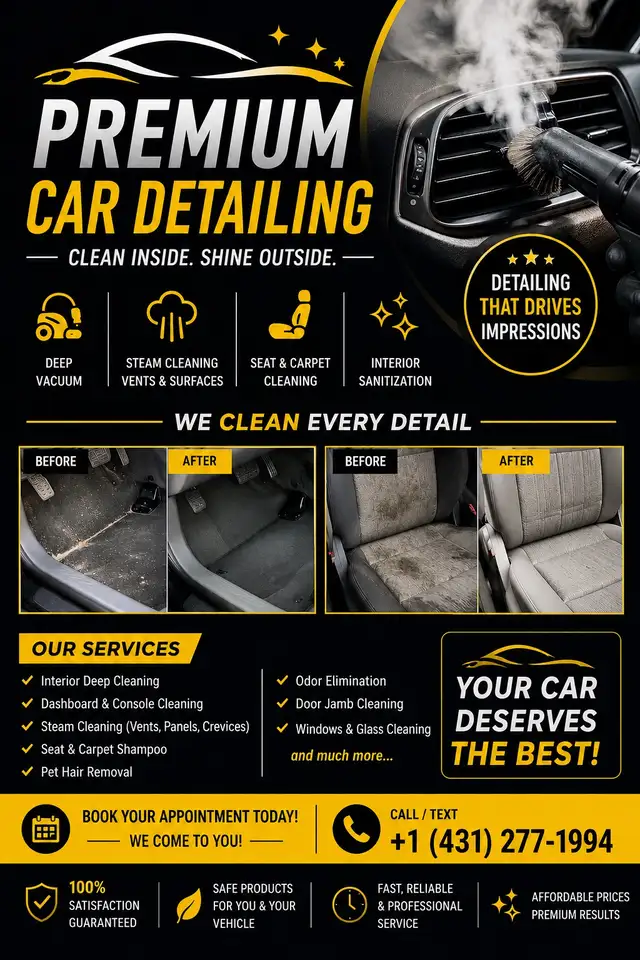 Premium Car detailing at your doorstep