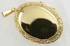 14K LARGE FLORAL LOCKET - Photo 4