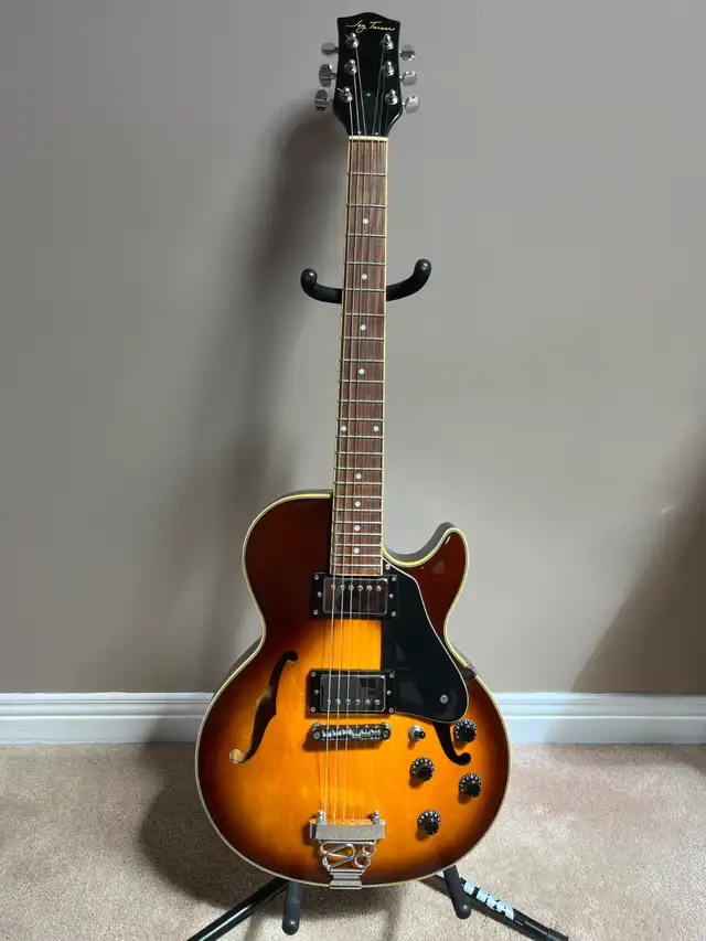JayTurserJT-134 Semi-hollowbody electric guitar-Tobacco Sunburst