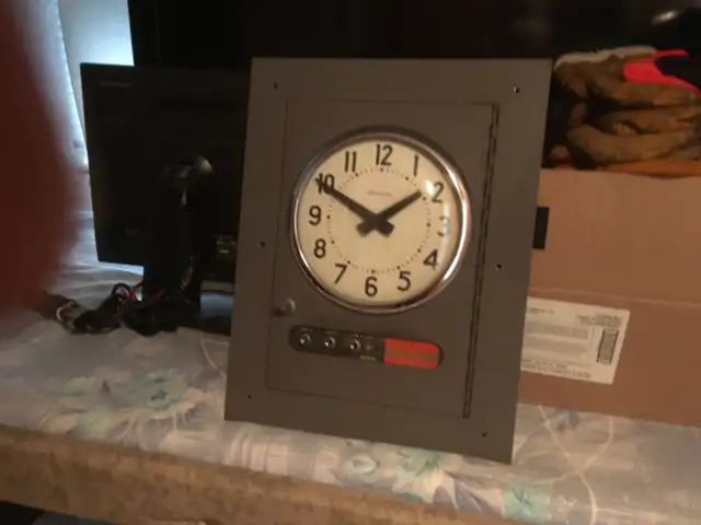 vintage simplex clock