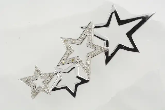 10K SHINING STARS PENDANT - Photo 2