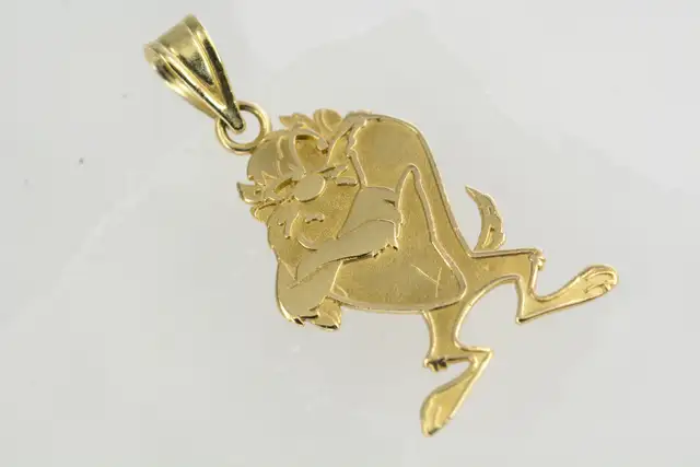 14K TAZ PENDANT