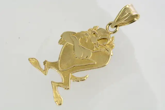 14K TAZ PENDANT - Photo 3