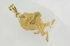14K TAZ PENDANT - Photo 4