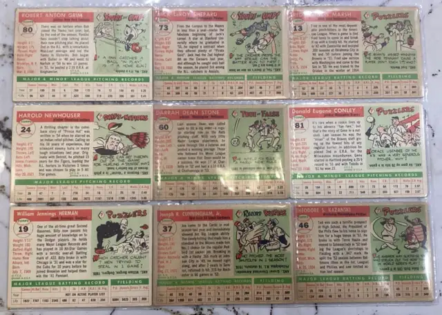 23 VTG - 1955 Topps(U.S.A.) Baseball cards.$10 each all $200 CAN - Photo 4