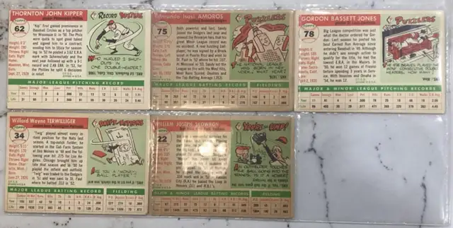 23 VTG - 1955 Topps(U.S.A.) Baseball cards.$10 each all $200 CAN - Photo 8