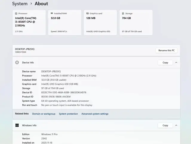 8th Gen i5 3.5GHz 6 Core 32GigsDDR4 M.2SSD Wifi - Photo 6