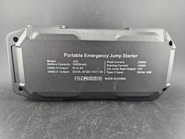 JRAPOTU Portable Car Jump Starter 2500A 8.0L - Photo 4