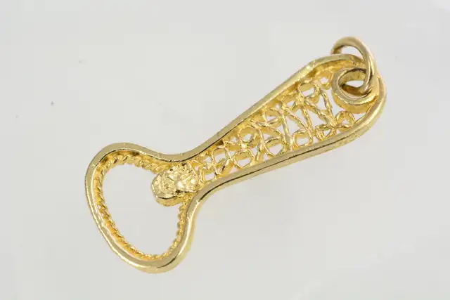 10K BOTTLE OPENER PENDANT - Photo 4