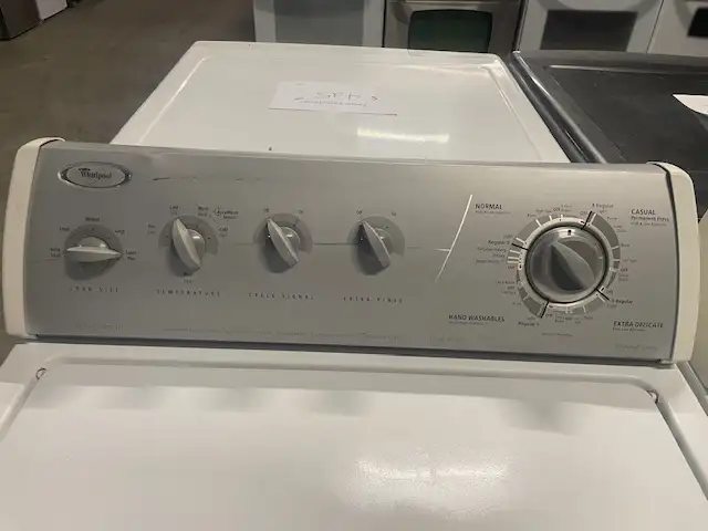 Laveuse sécheuse traditionnelles blanches Whirlpool - Photo 2