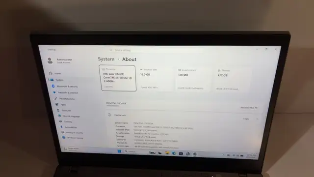 Lenovo T14s Gen 2 i5-1135G7 16GB 512GB Touch Win 11 - Photo 3