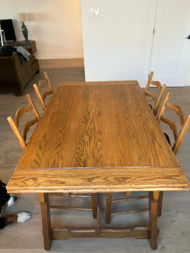 table en bois massif