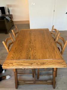table en bois massif