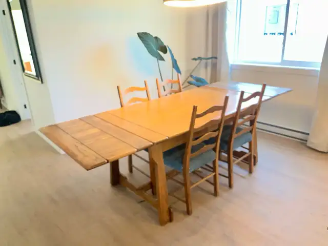 table en bois massif - Photo 2