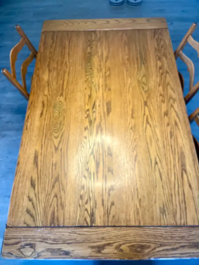 table en bois massif - Photo 3