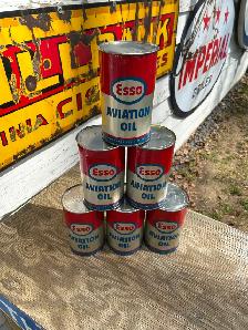 Esso aviation quart cans