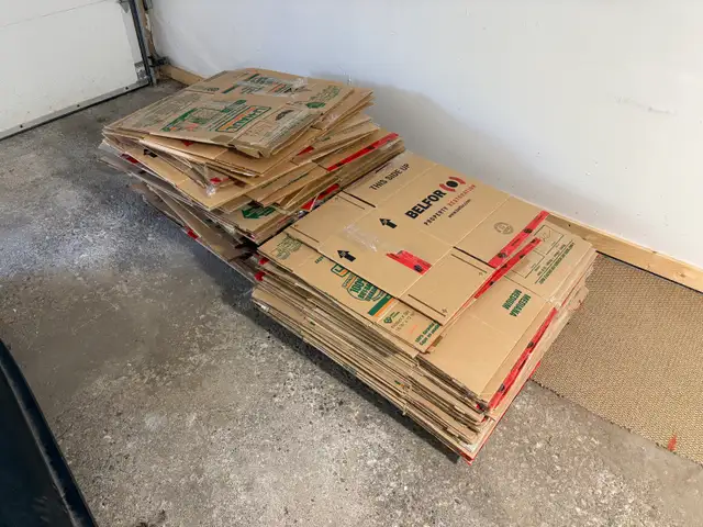 cardboard moving boxes