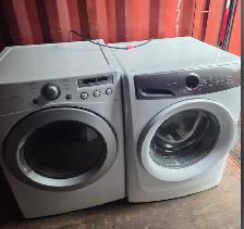 white Electolux washing machine and LG electric dryer for sale.