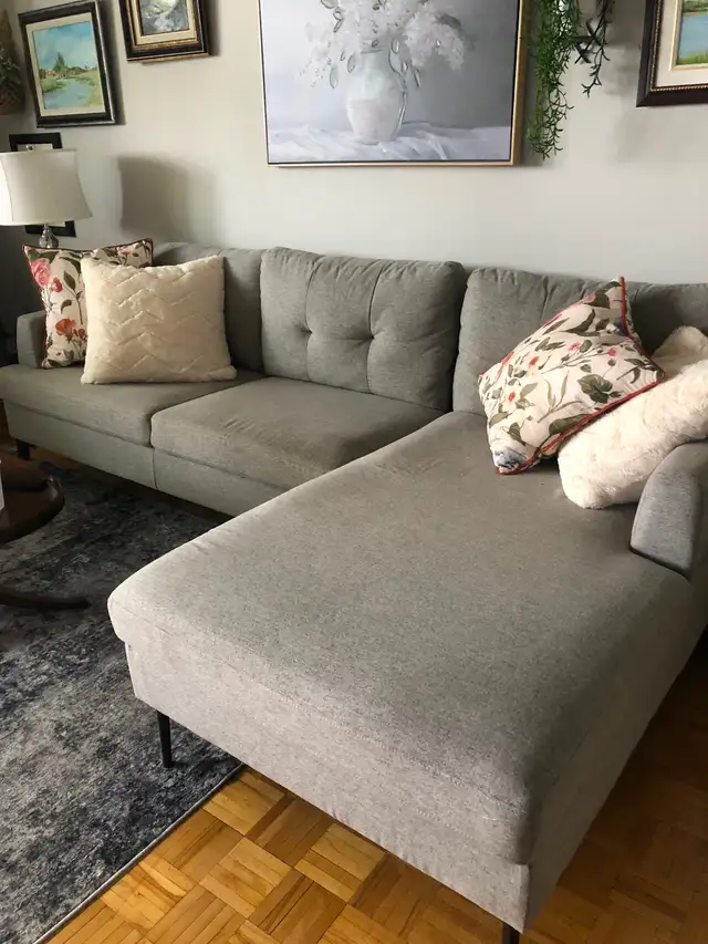 Sectional with 2 cushions For Sale