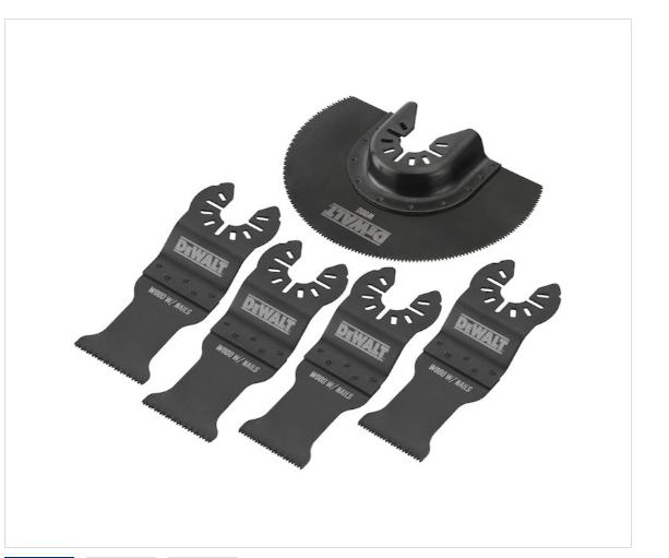 DEWALT 5-Pack General Purpose Oscillating Blade Assortment