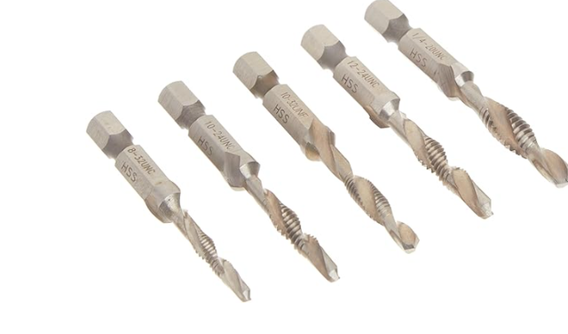 DEWALT Drill Tap Set, Impact Ready, 1/4-Inch, 5-Piece #DWADTQTR5 - Photo 2