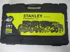Coffre d'outils 274 pièces Stanley box ratchet clés douilles Pro