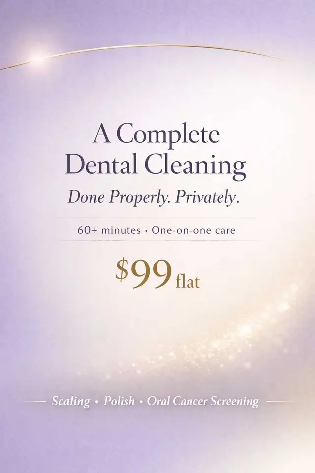 Full Dental Cleaning Done in One Session — $99