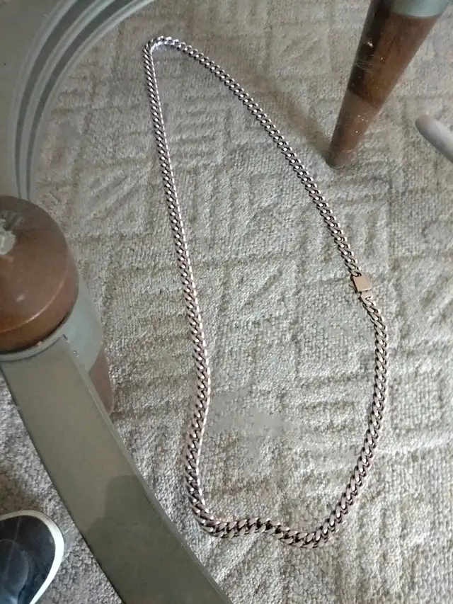 Men's 24 inch stainless steel necklace