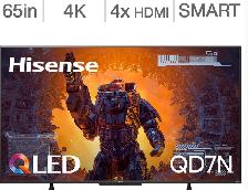 Hisense 65" QD7 Series QLED 4K Google Smart TV – 65QD7N