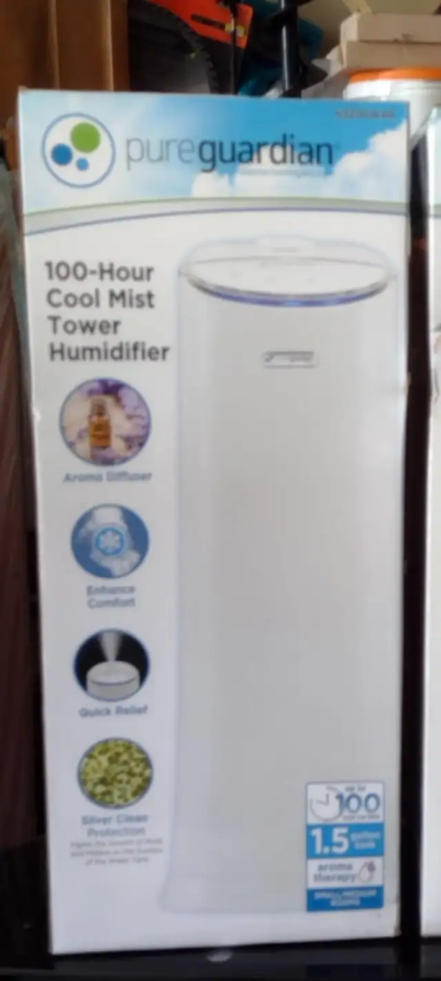 PureGuardian Humidifier Cool Mist Tower