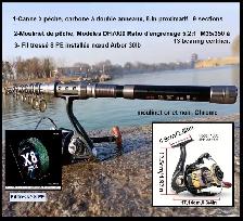 Canne à pêche, Complet neuf