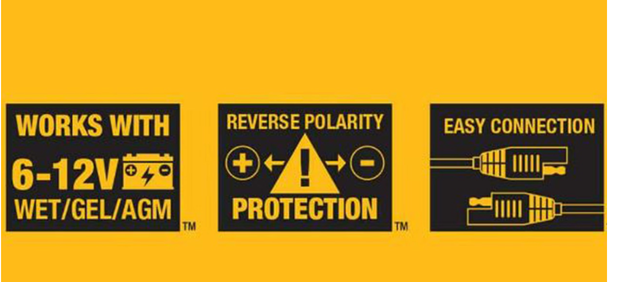DEWALT DXAEC2CA 2-Amp Battery Charger/Maintainer, - Photo 4
