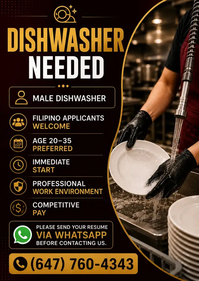male dishwasher