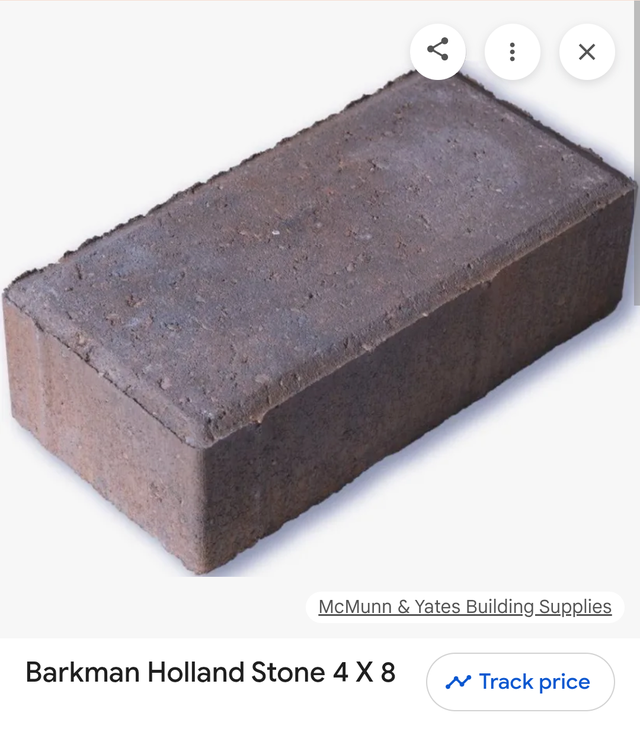 Paving Stones (Brown)  4 x 8