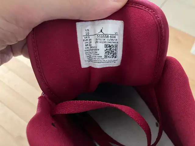 Jordan 1 Low | Noble Red | US Men’s 10 | 553558-604 - Photo 6