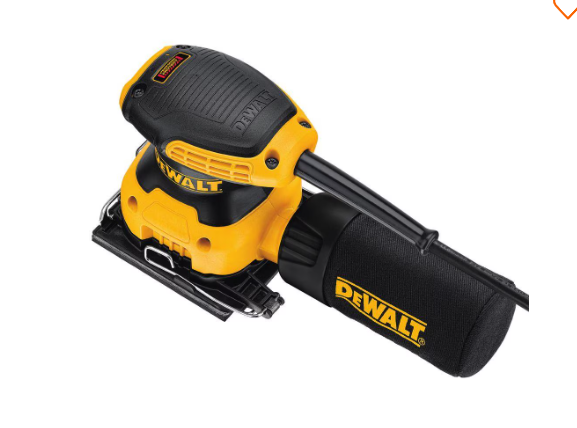 DEWALT 2.3 Amp Corded 1/4 Sheet Palm Grip Sander Kit - Photo 4