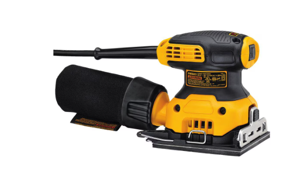 DEWALT 2.3 Amp Corded 1/4 Sheet Palm Grip Sander Kit - Photo 5