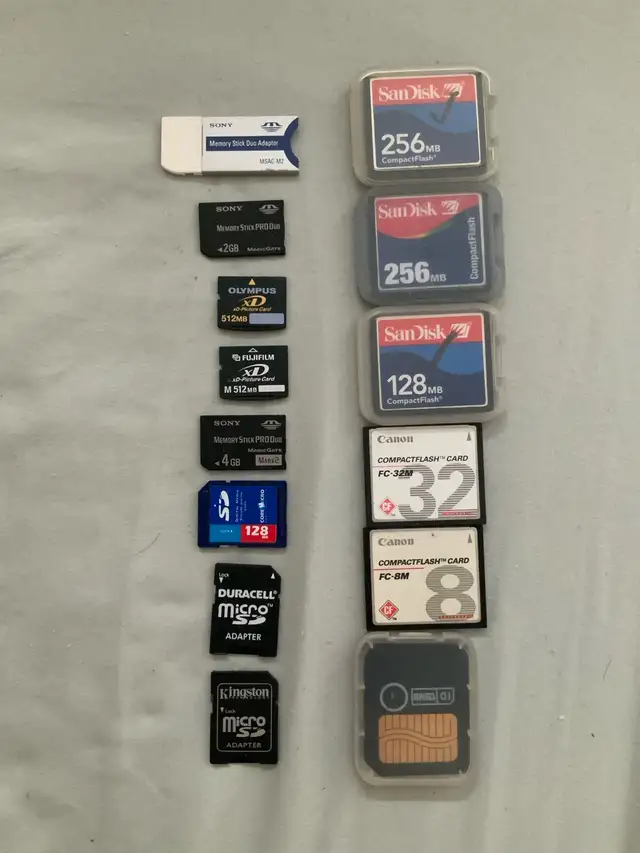 Memory Cards & SD card for camera not for cell phone $50 for All