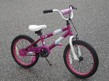 OUTGROWN GIRL'S 18' AVIGO BIKE FIRST $50.00 CASH TAKES IT!