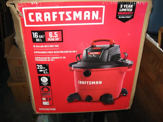 CRAFTSMAN Wet and Dry Vacuum 16-gal 6.5 HP Shopvac