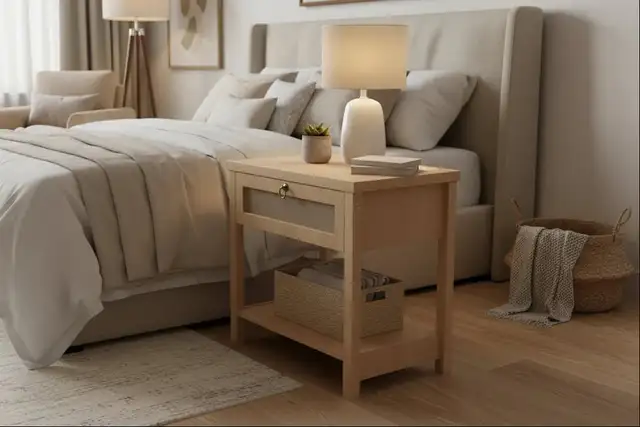 Brand New Modern 27" Rattan Nightstand Special selling at $39 - Photo 3